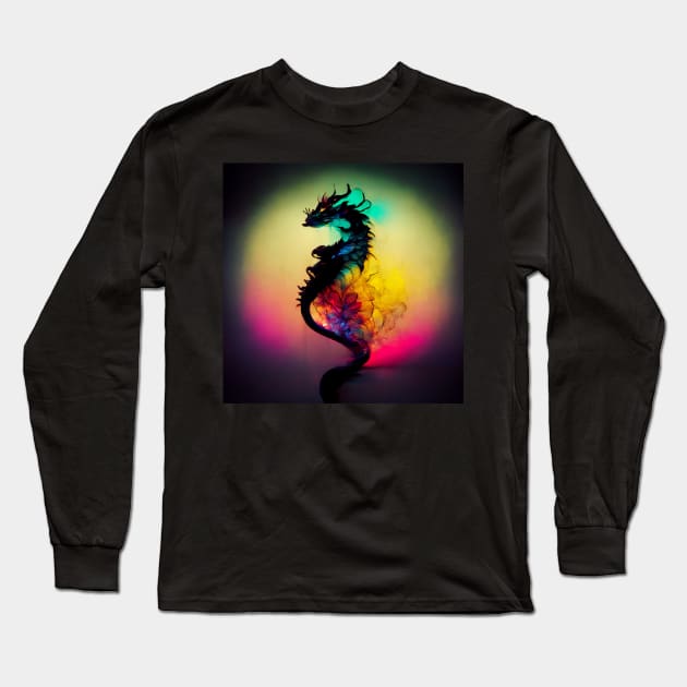 Dragon Smoke - 1 Long Sleeve T-Shirt by LucdDrmn